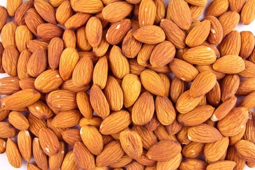 Close up almond nuts, for background