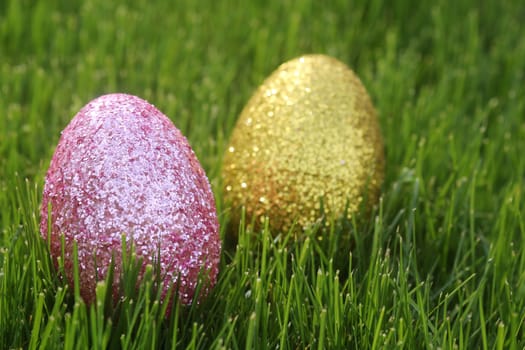 Easter Eggs Still Life With Natural Light