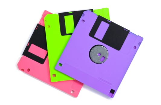 Diskette isolated on white background