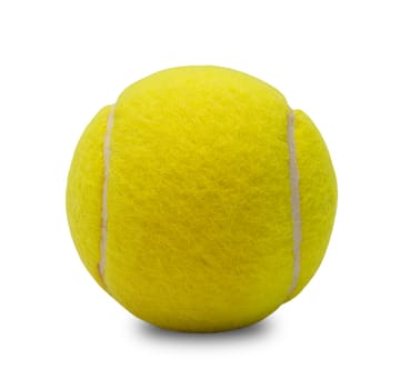 Tennis ball isolated on white.
