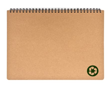 recycled paper notebook front cover