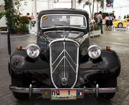BANGKOK - JUNE 22 Citroen 11CV 1953 on display at The 36th Bangkok Vintage Car Concours on June 22, 2012 in Bangkok, Thailand