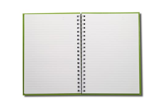 Blank NoteBook open two face