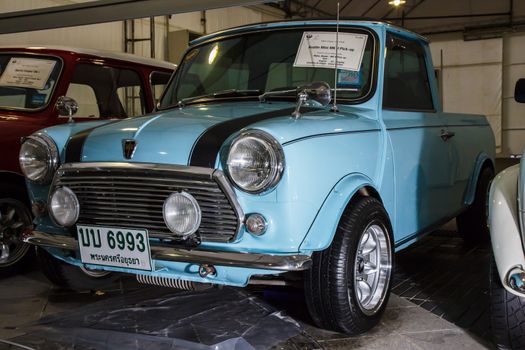 BANGKOK - JUNE 22 Austin Mini on display at The 36th Bangkok Vintage Car Concours on June 22, 2012 in Bangkok, Thailand