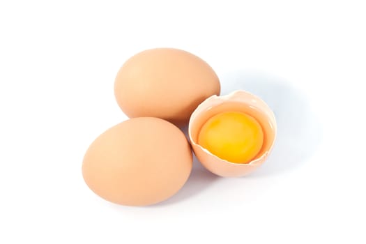 crash egg isolated on a white background