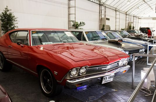 BANGKOK - JUNE 22 Chevrolet Chevelle Super Pro-Touring 1968 on display at The 36th Bangkok Vintage Car Concours on June 22, 2012 in Bangkok, Thailand