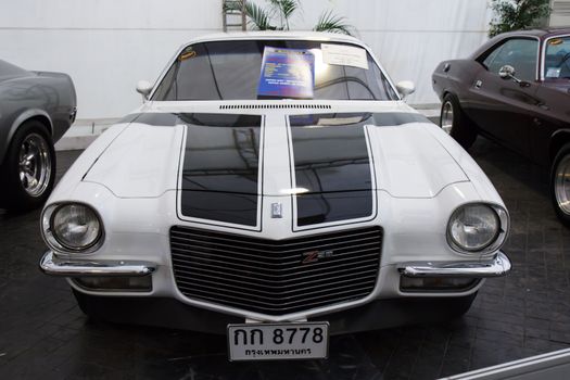 BANGKOK - JUNE 22 Chevrolet Camaro Custom 1973 on display at The 36th Bangkok Vintage Car Concours on June 22, 2012 in Bangkok, Thailand