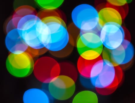 electric light colored bokeh abstract kaleidoscope background
