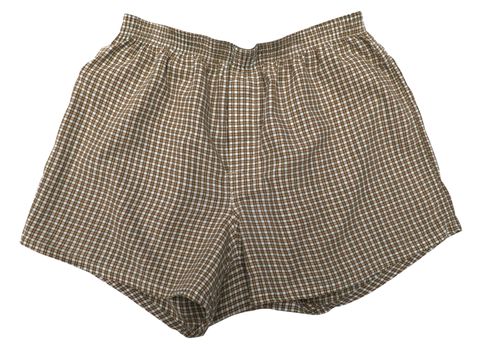 A pair of boxer shorts isolated on white background