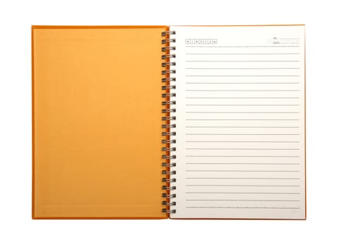 Blank NoteBook open two face