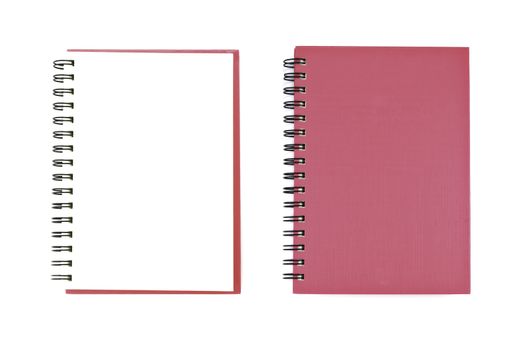 Blank NoteBook open two face