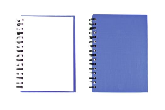 Blank NoteBook open two face