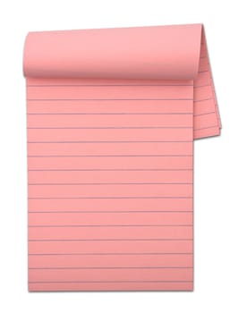 Notepad isolated on the white background
