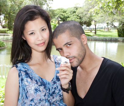 african man and asian woman lover