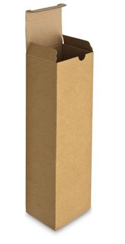 close up of a card box on white background