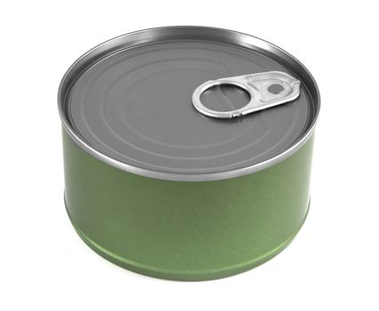 Food can isolated on white