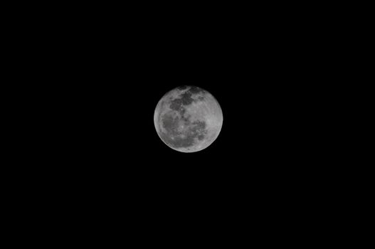 Moon Closeup Showing the Details of Lunar Surface.