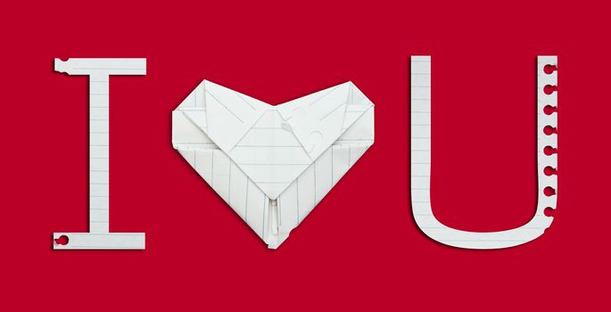 i love you alphabet paper