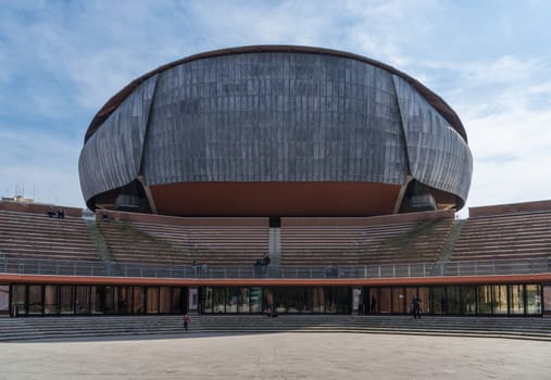 View of the Auditorium in Rome, a building by the famous architect Renzo Piano