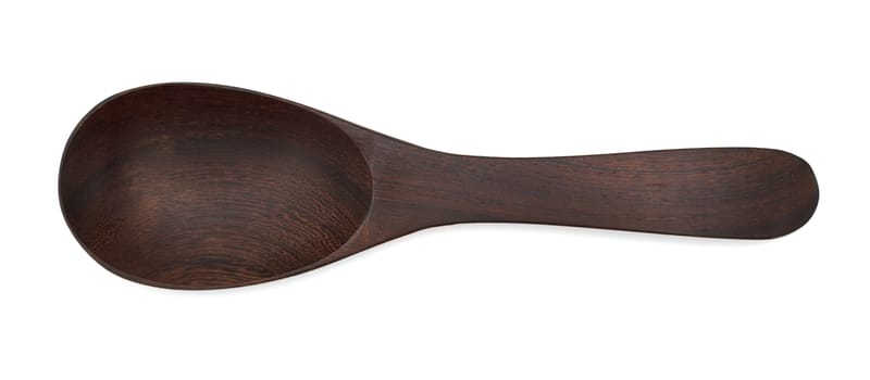Wooden spoon on White background