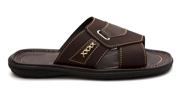 New men's fashion sandals isolated on white