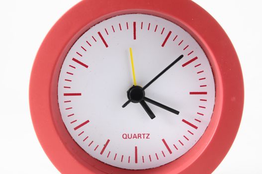 Retro Vintage Alarm Clock on a White Background