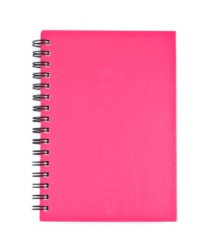 isolated notebook on white.