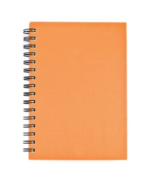 isolated notebook on white.