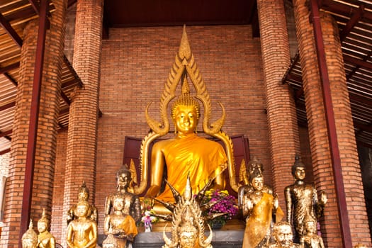 buddha in brick church