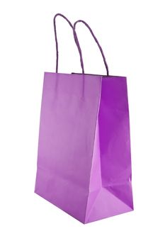 Bag for shopping isolated on white background