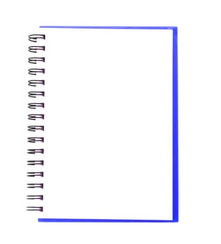 isolated notebook on white.