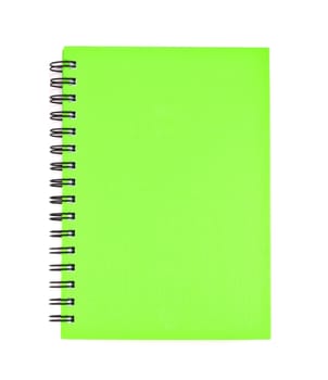 isolated notebook on white.