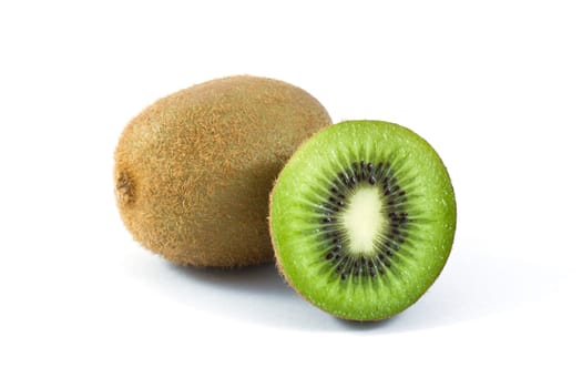 Kiwi on white