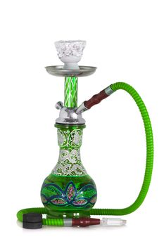 An ornate Syrian sheesha or hooka water pipe