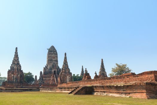 Temple Wat Chaiwatthanaram of Ayutthaya Thailand