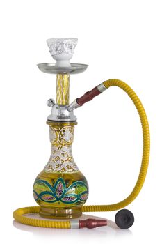 An ornate Syrian sheesha or hooka water pipe