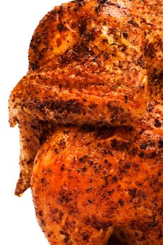 delicious grilled chicken on a white background