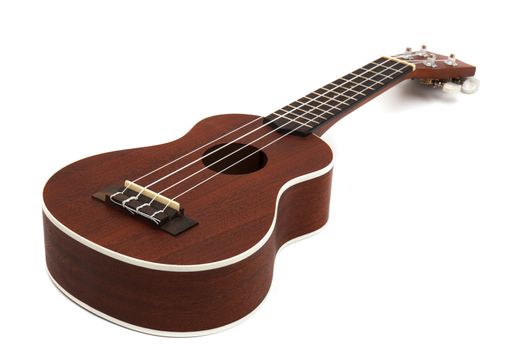 ukulele on white background
