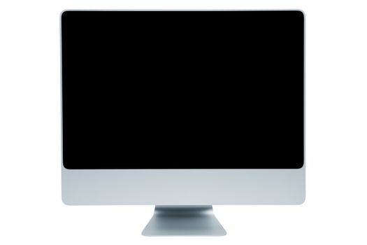 The modern and thin display on a white background