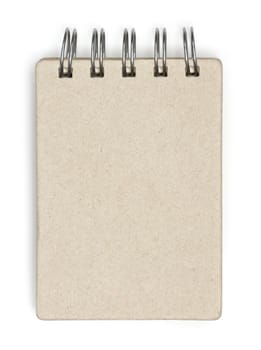 recycled paper notebook front cover