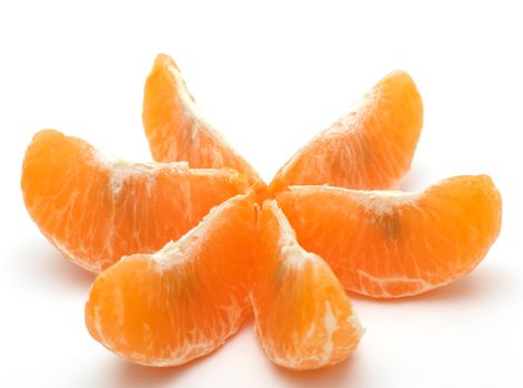 Orange mandarin or tangerine fruit isolated