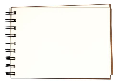 notebook and blank paper
