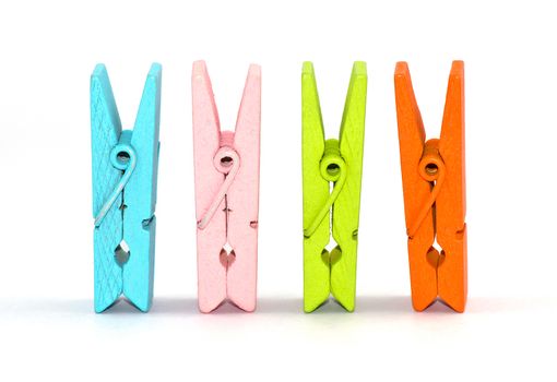 clothes pin on a white background