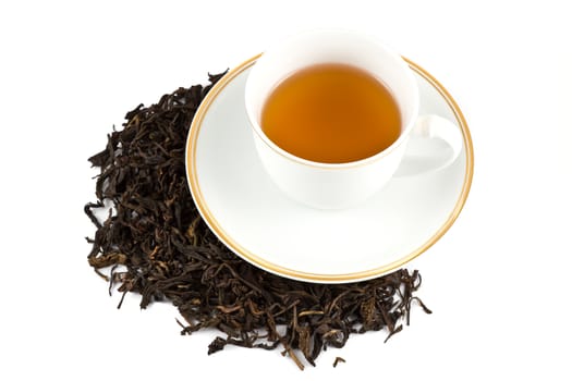 Tea and tea leaf