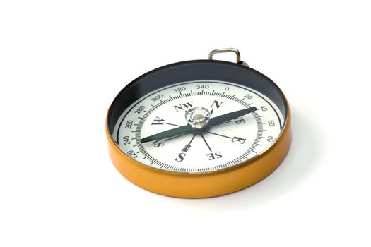 compass on white background