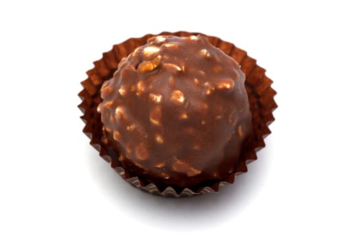 chocolate candy isolated on white background