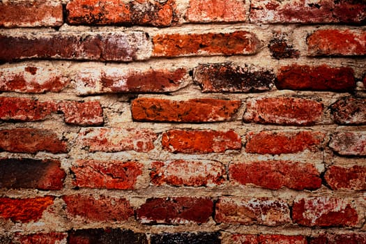 Red brick wall texture
