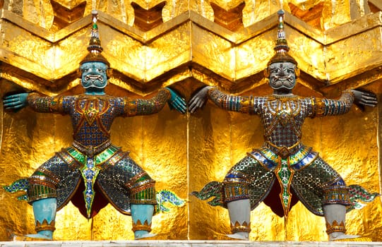 Guardian of Wat Pra Kaew Grand Palace Bangkok Thailand