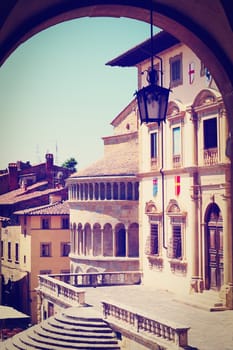 View of the Historic Center of Arezzo, Instagram Effect