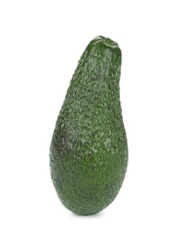 Ripe avocado. Isolated on a white background.